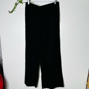 Banana Republic Women's Black High Rise Wide Leg Casual Pants Size Large NWT